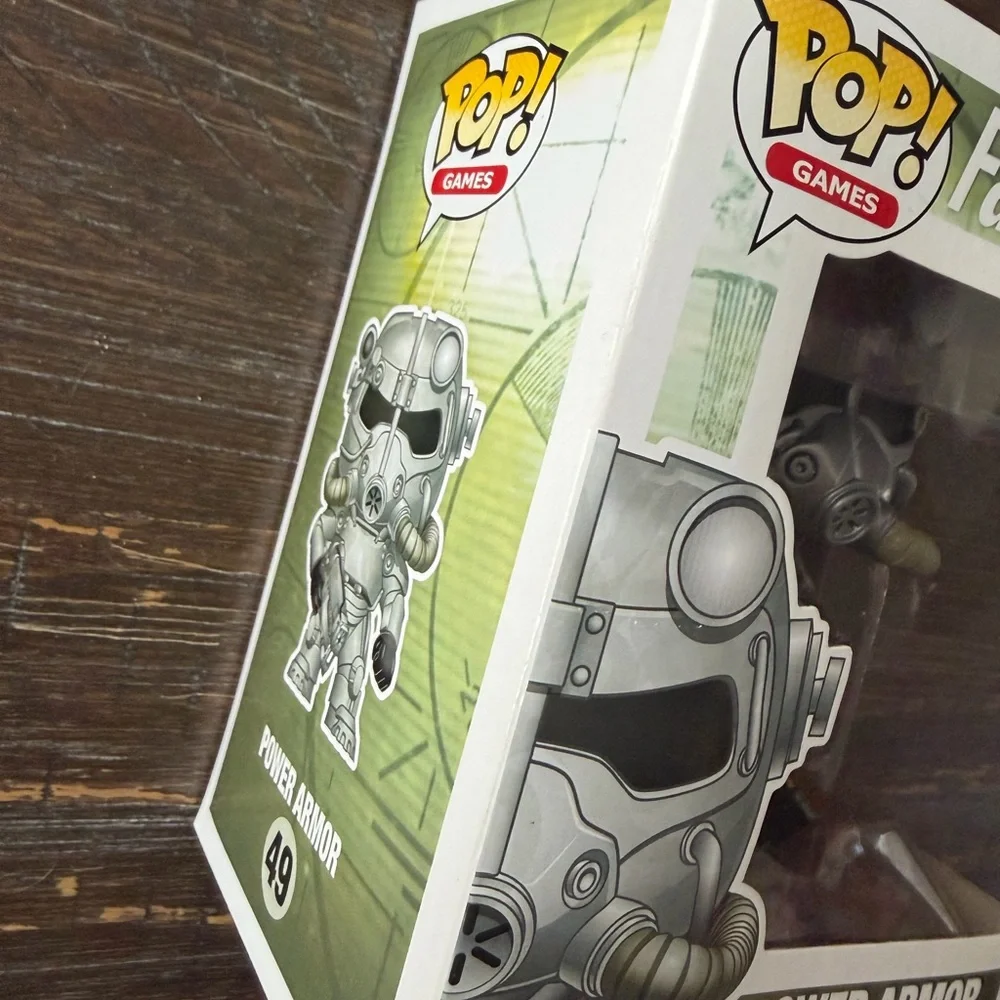 Funko Pop! Fallout Power Armor Vinyl Figure - Gray with Yellow Trim - Picture 3 of 9